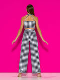 Chic Check - Houndstooth Print Pleated Pant