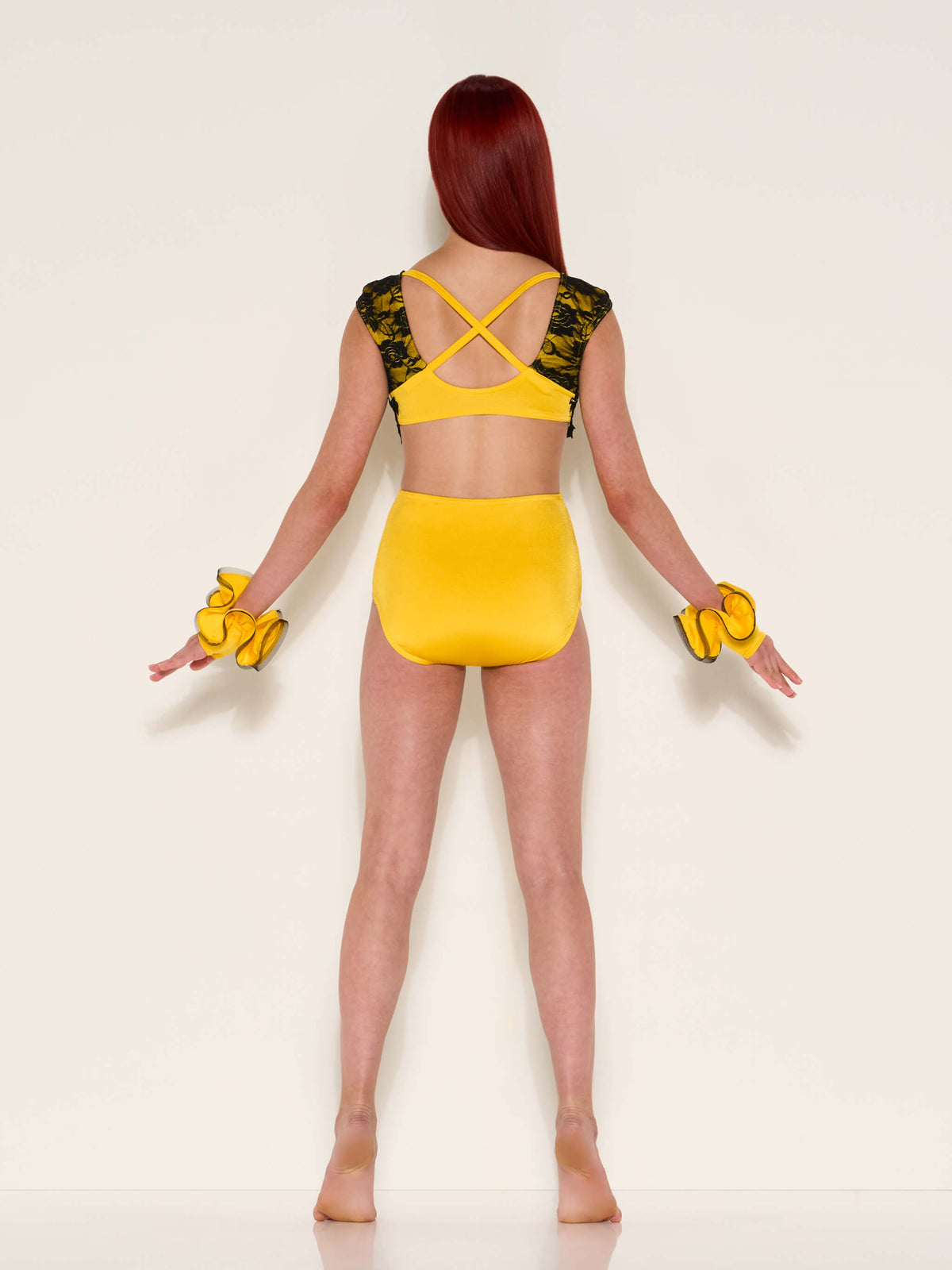 In Full Bloom - Lycra Ruffle Gloves