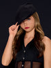 Newsboy Hat With Veil Netting
