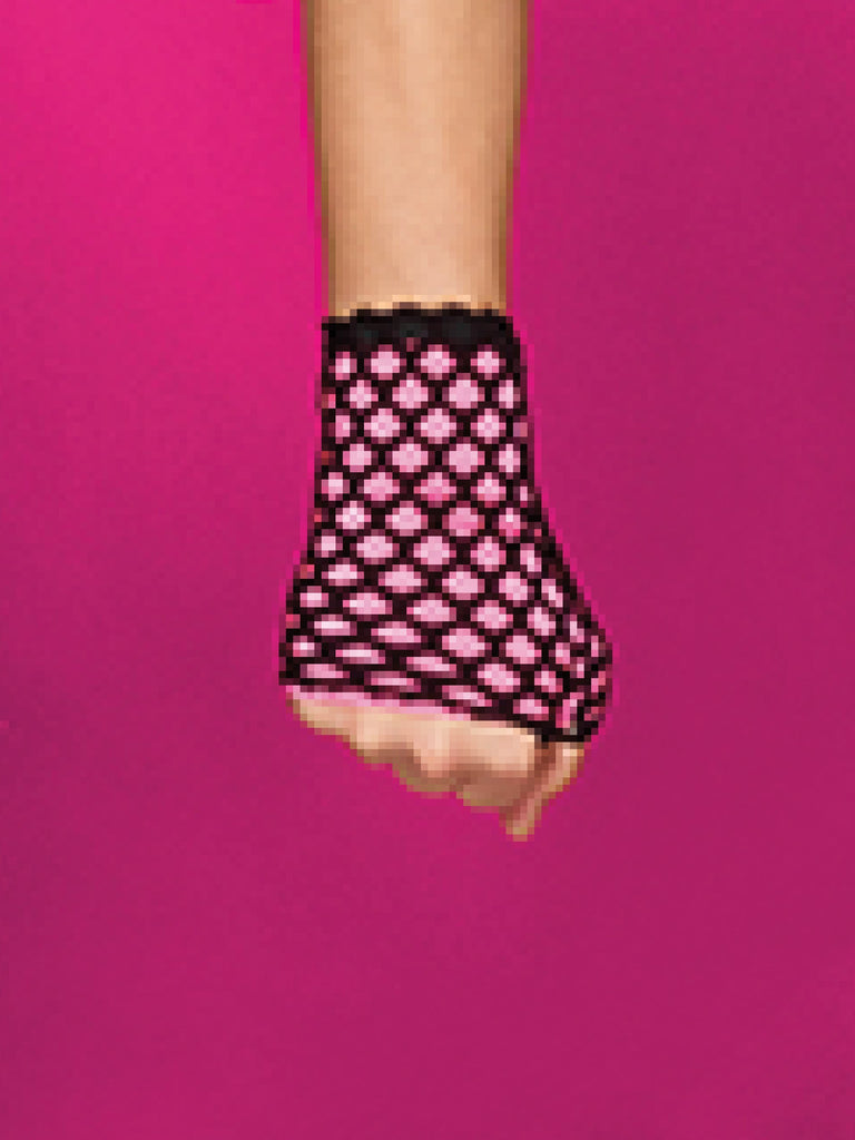 Short Big Hole Fishnet Gloves - Gloves - Kellé Company - 9265